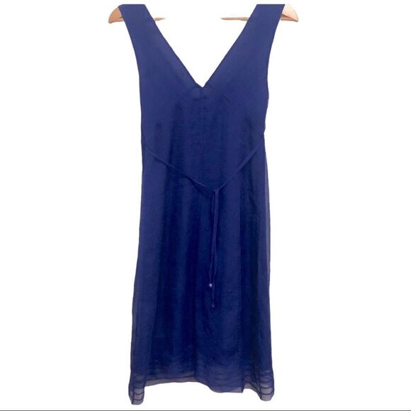 Ted Baker Silk Dress, Sleeveless, Blue Size 2 - Picture 2 of 11